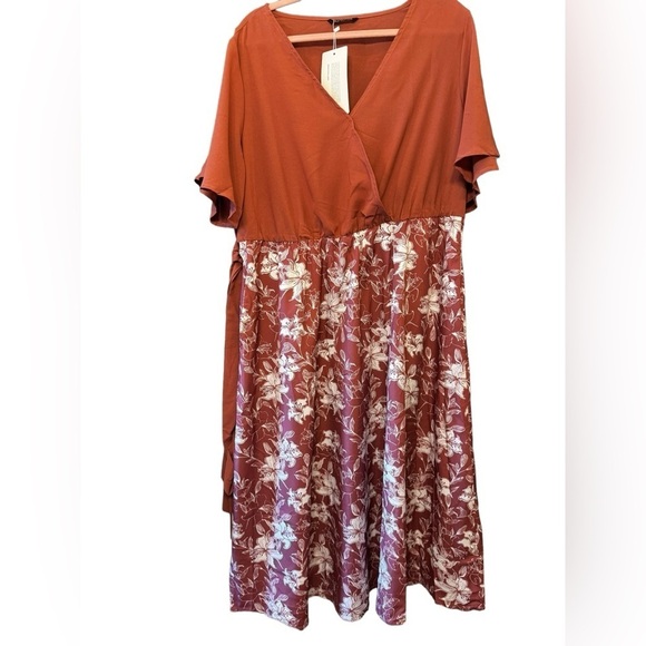 Bloomchic Dress with Floral Print Skirt - Picture 1 of 7